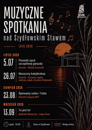 Muzyczne spotkania nad Szydłowskim Stawem